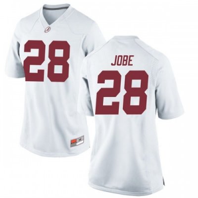 Women's Alabama Crimson Tide #28 Josh Jobe White Replica NCAA College Football Jersey 2403BQBW1